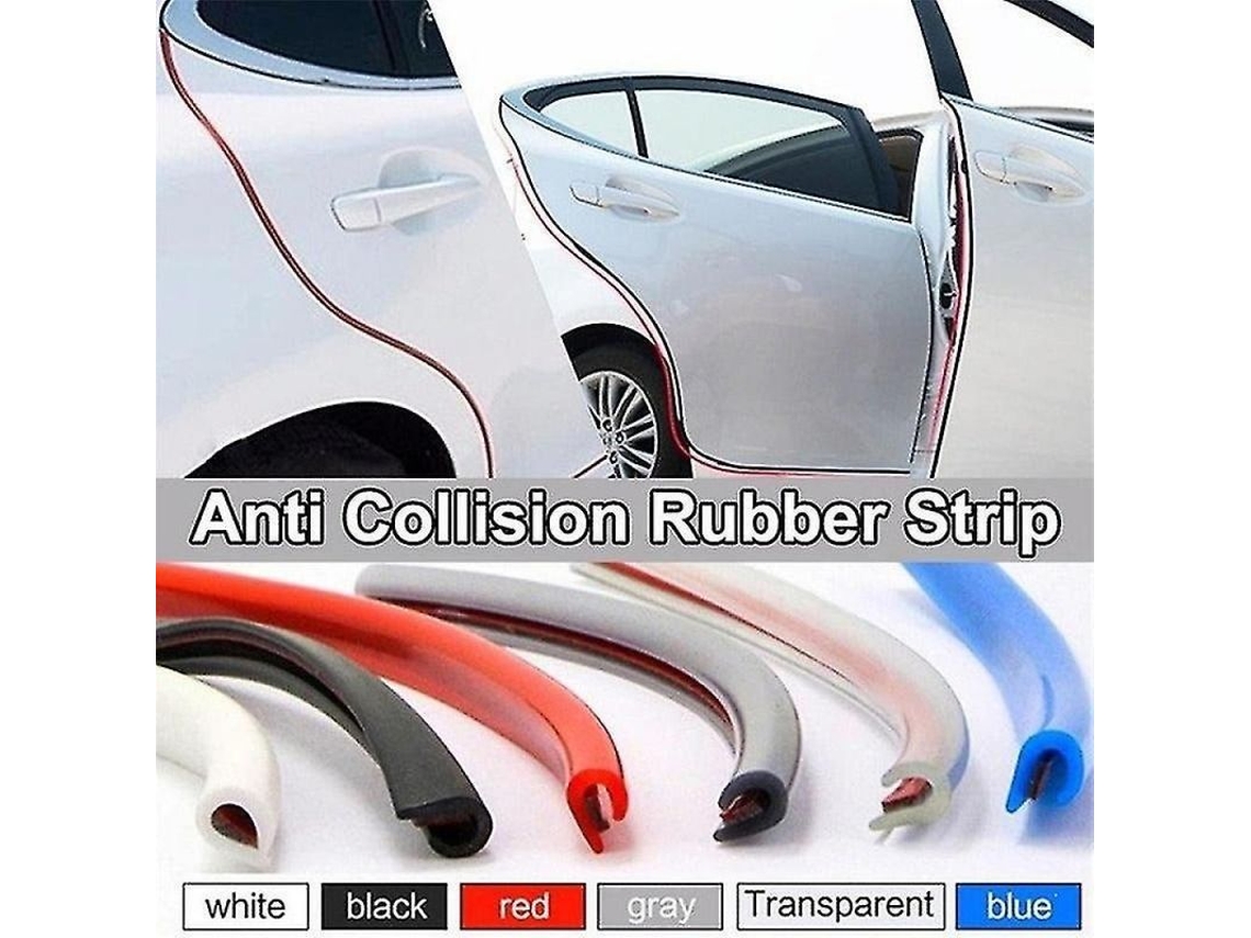 2026 protector de Bordes de Porta de Carro Universal Resistente Ao Calor Antioxidante Pvc + Metal Instalação Sem Danos 5 Metros Preto