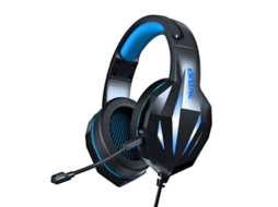 Auscultadores YDCY Gaming com Fio Awn2 On Ear MicroAuriculares Azul