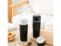Copa Térmica com Agitador para Café Carro 420 ml, Agitação Magnética, Design Compacto Viagem Recarregável STELASPLEN