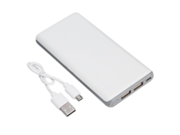 Bateria Portátil EOOCOO com Cabo Integrado, 10000mah, Ultra fina