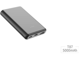 Powerbank GOODIS (Outlet Caixa Aberta - 5000 MAH A+C+M - 10W - Preto)