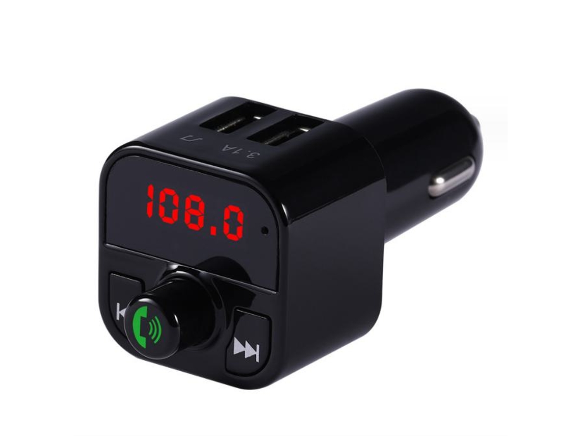 Transmissor Fm Bluetooth Yizhood X3 Dual Usb Mp3 Tf/usb Preto