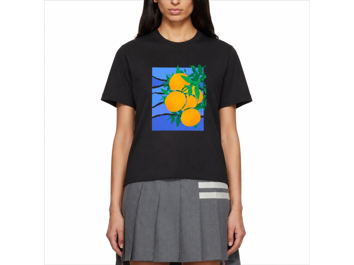 Rockinstone Laranjas Jéss Black T-shirt Unique Designer Style