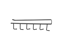 Suporte Para Canecas Com 6 Ganchos Estilo Elegante Cozinha Preto