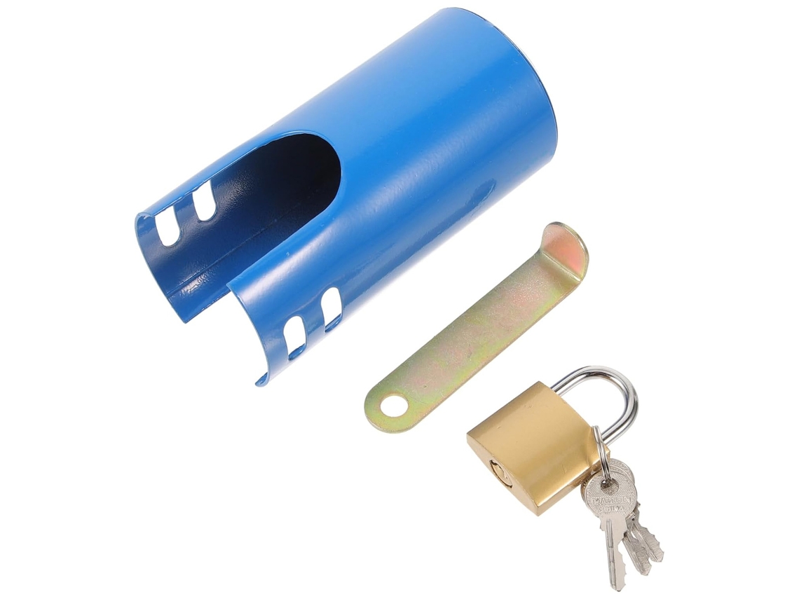 Trava Para Torneira Externa Com Design À Prova De Crianças, Antirroubo, Material De Ferro Metálico, Fácil Instalação Sem Ferramen Aquaforge
