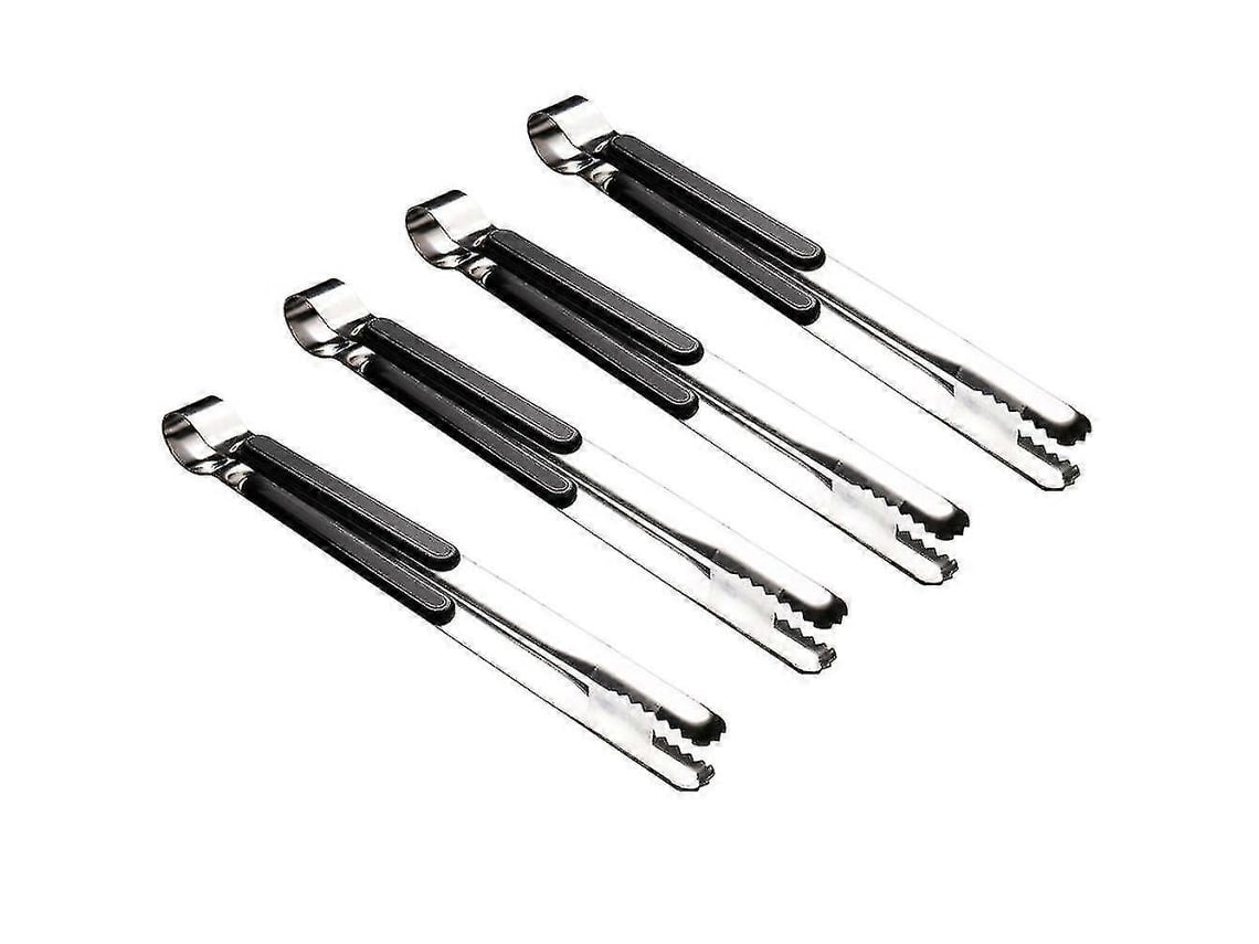 Utensílios de churrasco de aço inoxidável Slowmoose, pinças de cozinha, pinças de metal para alimentos com cabo confortável e antiderrapante