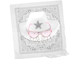Chapéu De Lantejoulas Com Estrela De Cinco Pontas, Óculos, Acessórios De Caubói, Stratone Heart