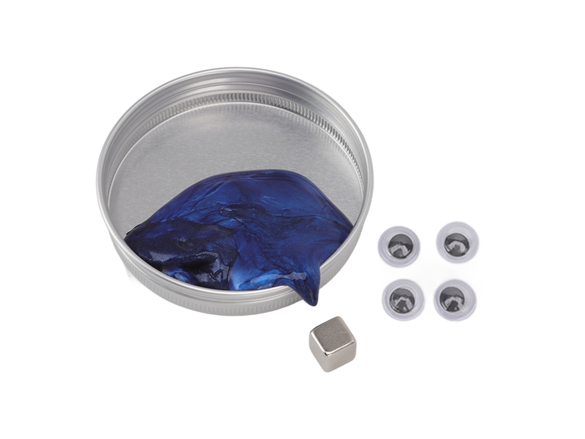 Rebe-pasta Magnética Elástica Segura, Barro Rebotante Com Íman, Brinquedo Para Aliviar O Estresse Azul