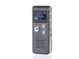 Gravador De Voz Digital Portátil, Gravador De Voz Lcd Mp3 Player 8gb Yizhood (cinza)