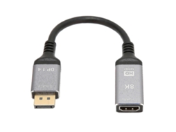 Cabo Adaptador Av 8k 48gbps Hdr 3d Displayport 1.4 Para Hdmi 2.1 Cabo Adaptador Av Para Laptop, Pc, Tv E Projetor Slowmoose