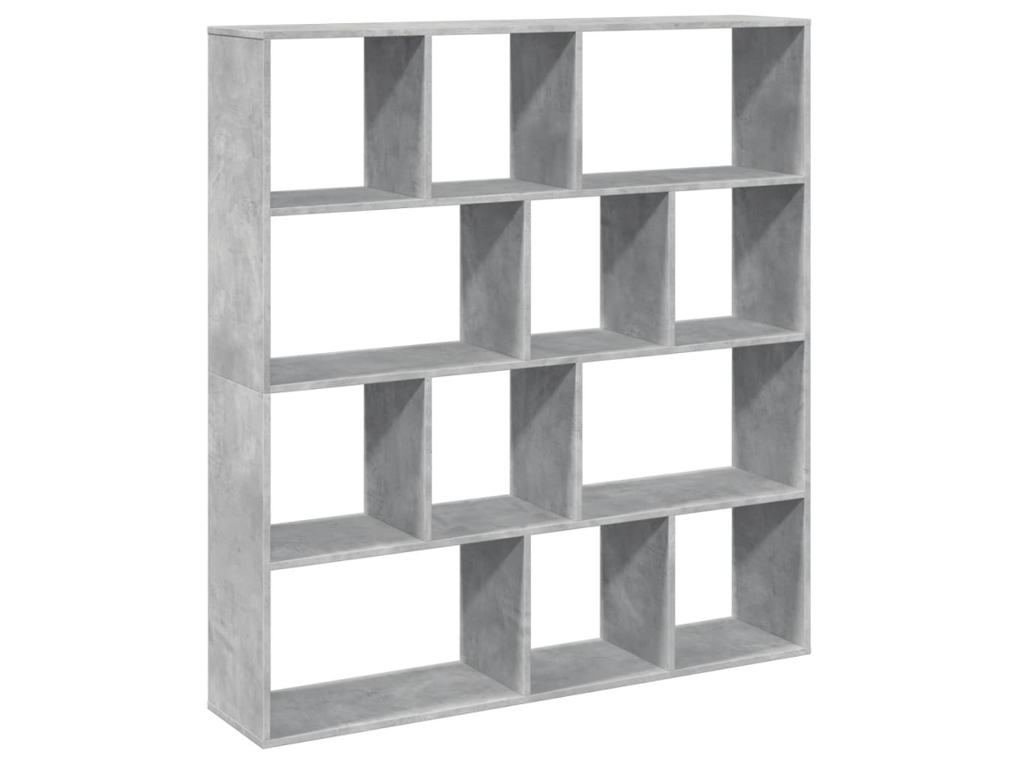 Book Cabinet, Book Cabinets Vidaxl Cinzeto Madeira Processada (132 X 29 X 141.5 Cm)