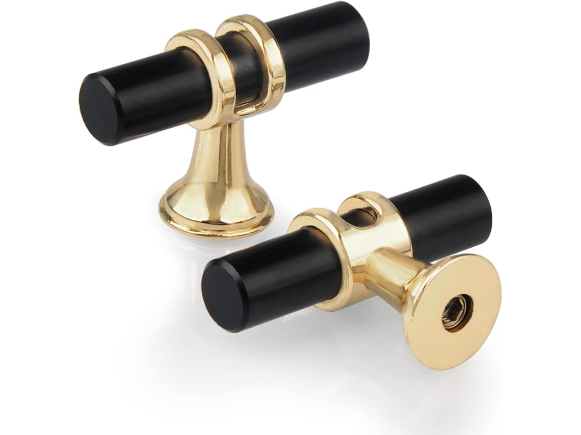 Conjunto De 10 Puxadores Em Formato T Para Armários E Gavetas, Puxadores Modernos Em Liga De Zinco Para Armários Cozinha, Guarda, Roupas, Quartos