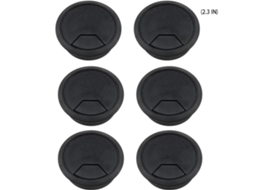 Ilhós Para Passagem De Cabos Em Mesa, 6 Slowmoose Pieces (cor Preto)