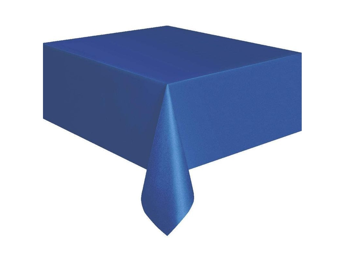 2026 2 Fundas para Mesa de Fiesta Únicas, Azul Real, Plástico Limpiable, 54x108 Pulgadas