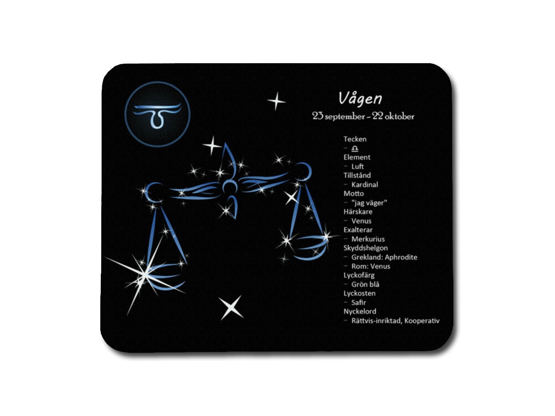 Mouse Pad Com O Signo De Libra