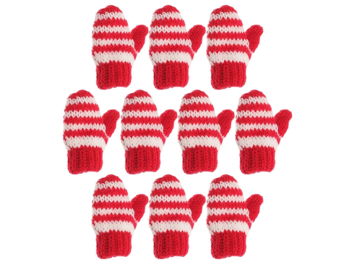10 Mini Luvas De Boneca Decorativas Para Natal E Festas-sdcy