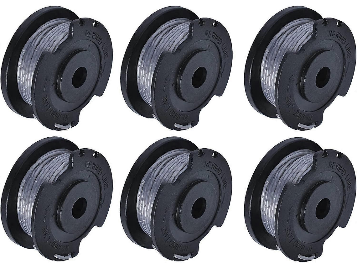 Bobina e Fio compatíveis com Bosch Easygrasscut 23, 26, 18 230, 260 18 26 6 peças 2,99 metros nylon corte rápido durável