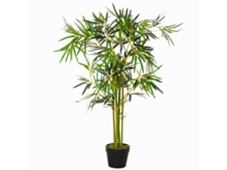 Vaso Artificiale Di Bambù pianta Finta Per Decorazione Interna Ed Esterna altezza 120cm verde BTFORUS
