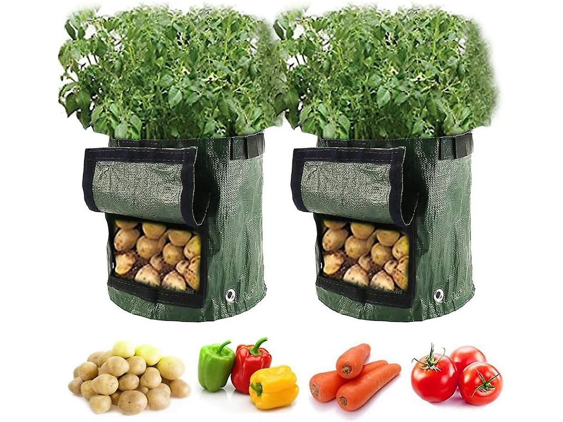 Sacos de Plantio de Batata 2Pc 10 Galões Estilo Inglês 35*50Cm Ferramentas de Jardim