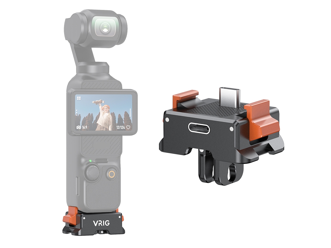 Base De Carga Vertical Multifuncional Vrig Ac21 Com Montagem Rápida Para Dji Osmo Pocket 3, Acessório De Mesa De Alumínio
