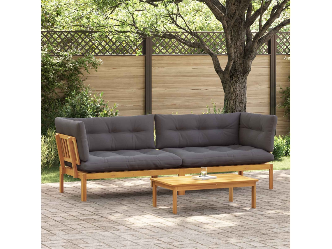 Vidaxl Unidades De Sofá Em Pallet Para O Jardim 2 Peça