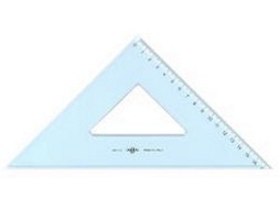 ARDA Squadra 45 25 Cm Uni Line Poliestireno Transparente