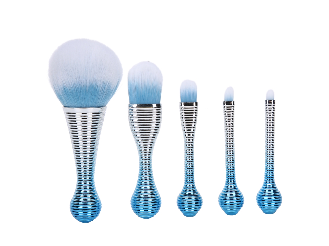 Set De 5 Brochas De Maquillaje Profesionales De Nylon Para Cosméticos