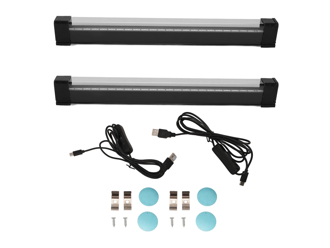 2026 2 Barras de Luz Negra Led com Plug e Interruptor 380 400nm Alimentação Usb para Pintura Corporal Cartazes Iluminação Cénica