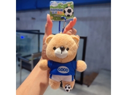 Chaveiro Urso Peluche Copa do Mundo 2026, camisola azul Good, acessório adepto, pendente macio STELASPLEN