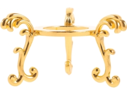 Suporte Elegante Esfera Inoxidável Banhada 2 56 Polegadas Ideal Exibição Fotografias Aço Ouro GOKOCO