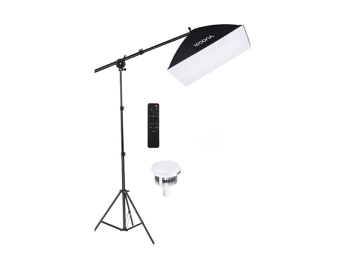 Softbox Extensível em Altura Luz Led Bicolor Comando ANDOER