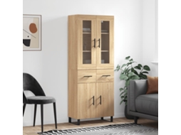 Highboard, Highboards Vidaxl Marrom Madeira Processada (n/a)