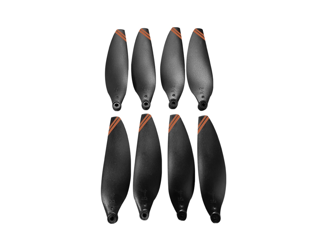 Peças de reposição para o drone quadricóptero Wlrc V168 Pro Max Wifi FPV: Conjunto de hélices duplas com rotação CW + CCW. MDUG (2 pares)