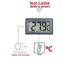 Mini Termômetro E Higrômetro Digital Lcd Para Ambientes Internos, Prático E Com Sensor De Temperatura E Umidade. Nostalgia88