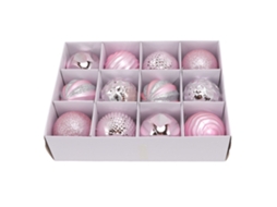Bolas De Natal Rosa Para Decoração De Árvores Festivas