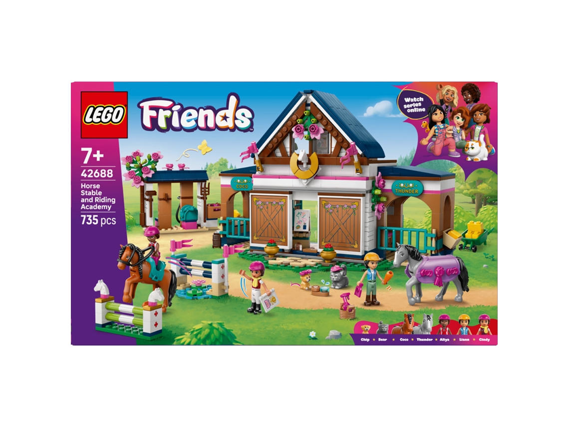 Lego® 42688 Friends Estábulo E Equitação – Cavalos, Selas E Obstáculos