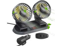 Ventilador Para Carro Com 3 Velocidades Resfriamento 12 24v