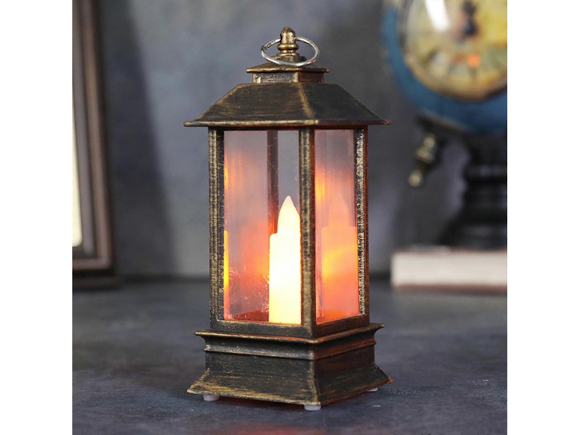 Lanterna De Vento Decorativa Com Luz Led De Natal