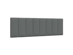 Vidaxl Almofadão De Cabeceira Hanko 160 Cm Tecido Cinzento-escuro