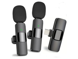 Microfone De Lapela Sem Fio Dodocool M21 Plug Play Tipo Lightning Com Cancelamento De Ruído
