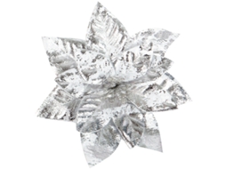 Flores Artificiais Prata Para Decoração De Natal