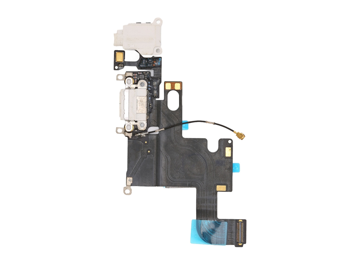 2026zentro-cabo Flexível De Porta De Carregamento Com Antena, Porta De Fones E Microfone Para Iphone 6 Plus Branco