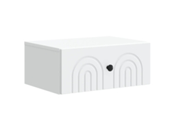 Maison Exclusive - Gabinete De Canto Montado Na Parede Branco 49 X 34,5 X 20 Cm