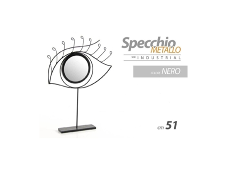 Espelho de mesa 51cm olho roxo banheiro maquiagem metal decorativo 782275