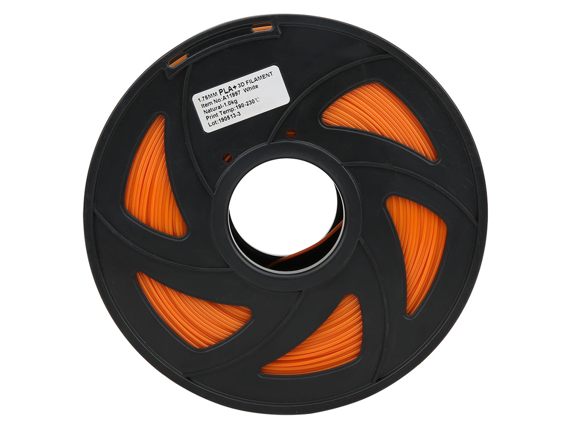 Filamento PLA Laranja 1.75mm 1kg para Impressora 3d com Marca