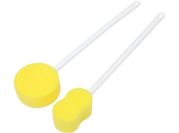 Lurelia Pack De 2 Escovas Esponja De Banho Para Costas E Corpo, Esponja Suave, Cabo Longo E Massagem Suave, Uso Diário Suave