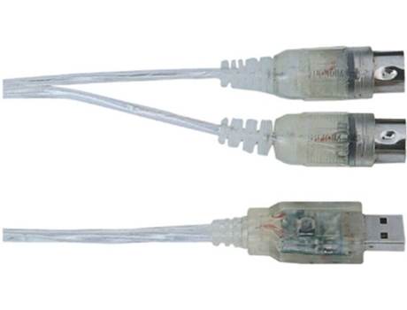 Interface Audio  QABL Int USB-Midi (1 Entrada - 1 Saída)