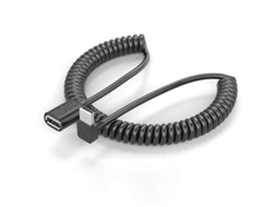 Cabo Adaptador Espiral Usb 2.0 Macho Para Fêmea, Cabo De Extensão Telescópico Com Mola Para Sincronização De Dados E Carregamento. Nostalgia88