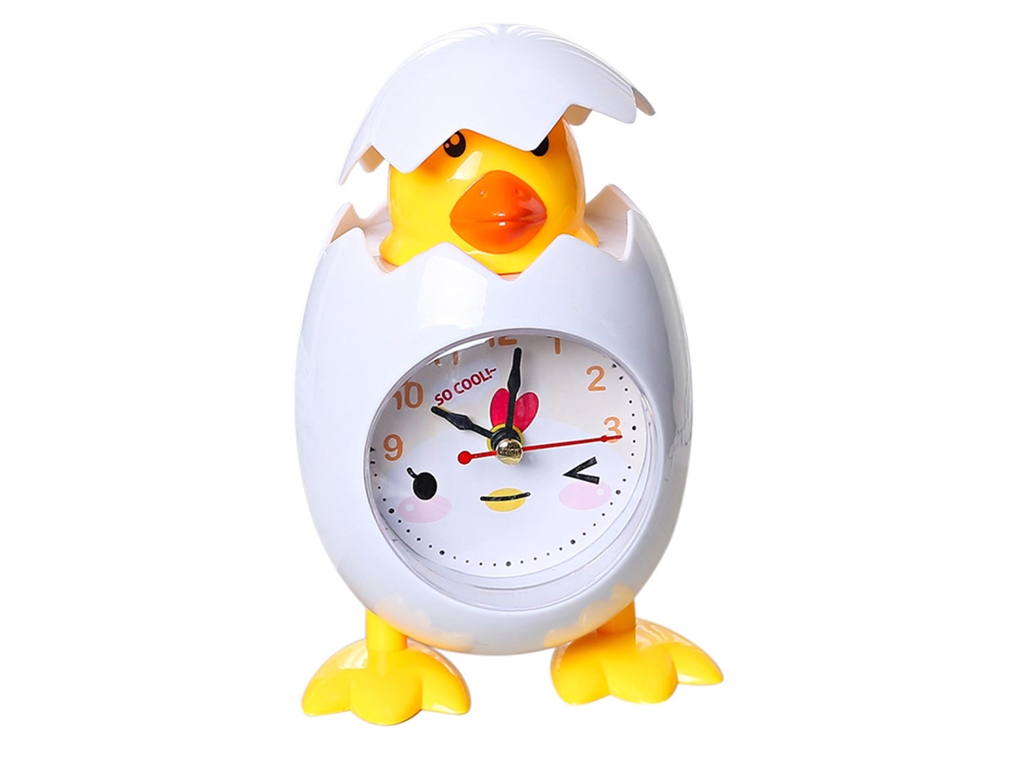 Relógio Despertador Infantil Alarme Cartoon Móvel Quartzo