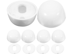 Tampas Fusos De Vaso Sanitário Conjunto 6 Peças Capas Resistentes Em Abs Reparo Piso Banheiro